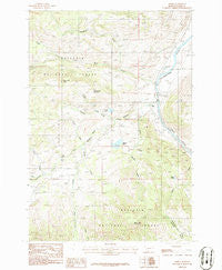 Miner Montana Historical topographic map, 1:24000 scale, 7.5 X 7.5 Minute, Year 1986