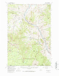 Miner Montana Historical topographic map, 1:62500 scale, 15 X 15 Minute, Year 1955