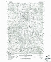 Miner Montana Historical topographic map, 1:62500 scale, 15 X 15 Minute, Year 1955