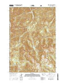 Mineral Mountain Montana Current topographic map, 1:24000 scale, 7.5 X 7.5 Minute, Year 2014