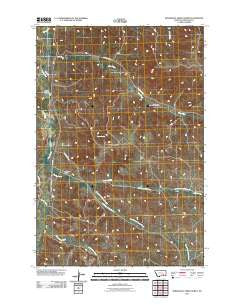 Minnehaha Creek North Montana Historical topographic map, 1:24000 scale, 7.5 X 7.5 Minute, Year 2011