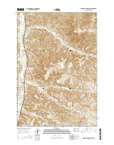 Minnehaha Creek North Montana Current topographic map, 1:24000 scale, 7.5 X 7.5 Minute, Year 2014