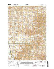 Minnehaha Creek South Montana Current topographic map, 1:24000 scale, 7.5 X 7.5 Minute, Year 2014