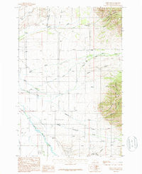 Miser Creek Montana Historical topographic map, 1:24000 scale, 7.5 X 7.5 Minute, Year 1987