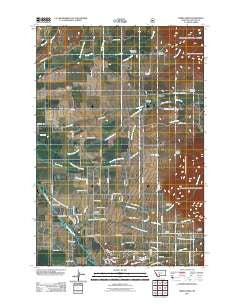 Miser Creek Montana Historical topographic map, 1:24000 scale, 7.5 X 7.5 Minute, Year 2011
