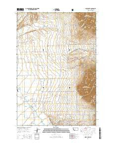 Miser Creek Montana Current topographic map, 1:24000 scale, 7.5 X 7.5 Minute, Year 2014