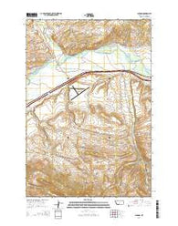 Mission Montana Current topographic map, 1:24000 scale, 7.5 X 7.5 Minute, Year 2014