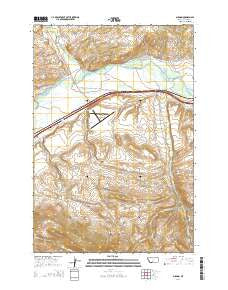 Mission Montana Current topographic map, 1:24000 scale, 7.5 X 7.5 Minute, Year 2014