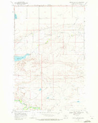 Mission Lake East Montana Historical topographic map, 1:24000 scale, 7.5 X 7.5 Minute, Year 1968