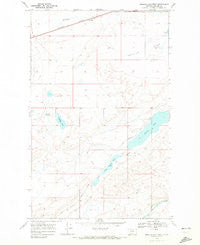 Mission Lake West Montana Historical topographic map, 1:24000 scale, 7.5 X 7.5 Minute, Year 1968