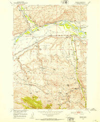 Mission Montana Historical topographic map, 1:24000 scale, 7.5 X 7.5 Minute, Year 1952