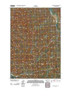 Mission Coulee Montana Historical topographic map, 1:24000 scale, 7.5 X 7.5 Minute, Year 2011