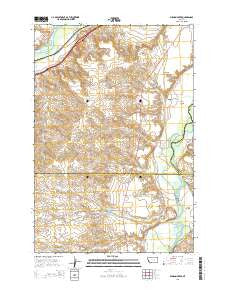 Mission Creek Montana Current topographic map, 1:24000 scale, 7.5 X 7.5 Minute, Year 2014