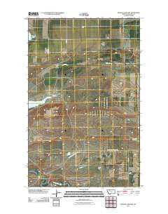 Mission Lake East Montana Historical topographic map, 1:24000 scale, 7.5 X 7.5 Minute, Year 2011