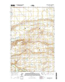 Mission Lake East Montana Current topographic map, 1:24000 scale, 7.5 X 7.5 Minute, Year 2014