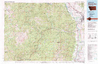 Missoula West Montana Historical topographic map, 1:100000 scale, 30 X 60 Minute, Year 1981
