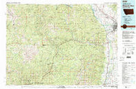 Missoula West Montana Historical topographic map, 1:100000 scale, 30 X 60 Minute, Year 1981