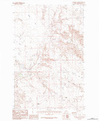 Mitchell Corner Montana Historical topographic map, 1:24000 scale, 7.5 X 7.5 Minute, Year 1984