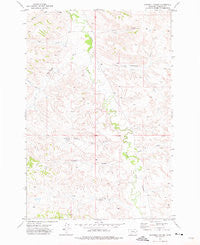 Mitchell Coulee Montana Historical topographic map, 1:24000 scale, 7.5 X 7.5 Minute, Year 1971
