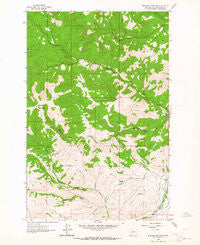 Mitchell Mountain Montana Historical topographic map, 1:24000 scale, 7.5 X 7.5 Minute, Year 1962
