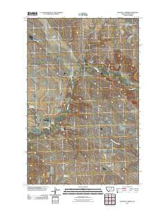 Mitchell Corner Montana Historical topographic map, 1:24000 scale, 7.5 X 7.5 Minute, Year 2011
