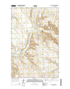 Mitchell Corner Montana Current topographic map, 1:24000 scale, 7.5 X 7.5 Minute, Year 2014