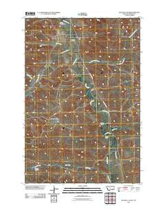 Mitchell Coulee Montana Historical topographic map, 1:24000 scale, 7.5 X 7.5 Minute, Year 2011