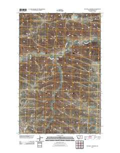 Mitchell Crossing Montana Historical topographic map, 1:24000 scale, 7.5 X 7.5 Minute, Year 2011