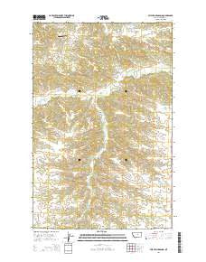 Mitchell Crossing Montana Current topographic map, 1:24000 scale, 7.5 X 7.5 Minute, Year 2014