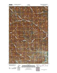 Mitchell Mountain Montana Historical topographic map, 1:24000 scale, 7.5 X 7.5 Minute, Year 2011
