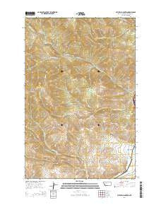 Mitchell Mountain Montana Current topographic map, 1:24000 scale, 7.5 X 7.5 Minute, Year 2014