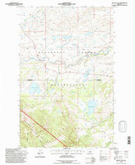 Mitten Lake Montana Historical topographic map, 1:24000 scale, 7.5 X 7.5 Minute, Year 1995