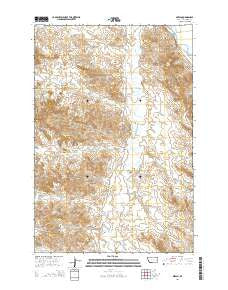 Mizpah Montana Current topographic map, 1:24000 scale, 7.5 X 7.5 Minute, Year 2014
