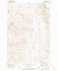 Mizpah Montana Historical topographic map, 1:24000 scale, 7.5 X 7.5 Minute, Year 1969
