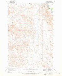 Mizpah Montana Historical topographic map, 1:24000 scale, 7.5 X 7.5 Minute, Year 1969