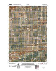 Moccasin Montana Historical topographic map, 1:24000 scale, 7.5 X 7.5 Minute, Year 2011