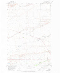 Moccasin Montana Historical topographic map, 1:24000 scale, 7.5 X 7.5 Minute, Year 1970