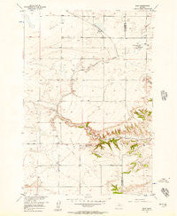 Molt Montana Historical topographic map, 1:24000 scale, 7.5 X 7.5 Minute, Year 1956