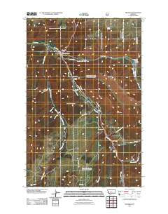 Monarch Montana Historical topographic map, 1:24000 scale, 7.5 X 7.5 Minute, Year 2011