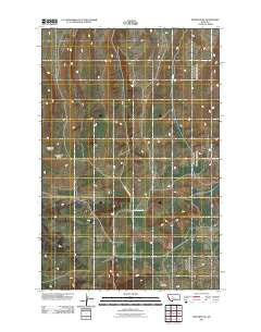 Monarch NE Montana Historical topographic map, 1:24000 scale, 7.5 X 7.5 Minute, Year 2011