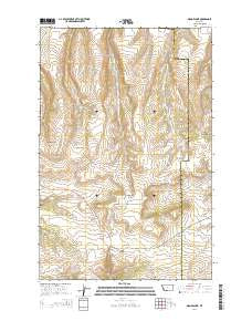 Monarch NE Montana Current topographic map, 1:24000 scale, 7.5 X 7.5 Minute, Year 2014