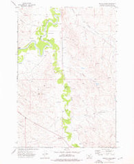 Monday Creek Montana Historical topographic map, 1:24000 scale, 7.5 X 7.5 Minute, Year 1973