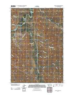 Monday Creek Montana Historical topographic map, 1:24000 scale, 7.5 X 7.5 Minute, Year 2011