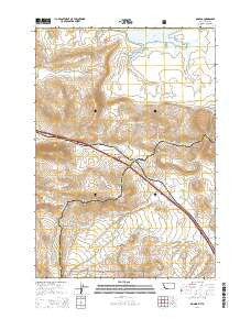 Monida Montana Current topographic map, 1:24000 scale, 7.5 X 7.5 Minute, Year 2014