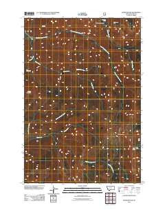 Monitor Peak Montana Historical topographic map, 1:24000 scale, 7.5 X 7.5 Minute, Year 2011