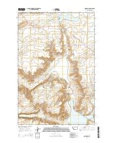 Montague Montana Current topographic map, 1:24000 scale, 7.5 X 7.5 Minute, Year 2014