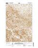 Montague Butte Montana Current topographic map, 1:24000 scale, 7.5 X 7.5 Minute, Year 2014