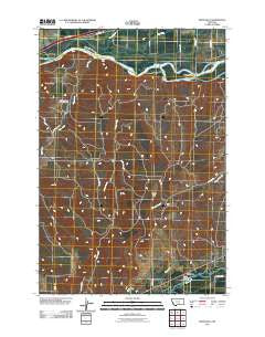 Montaqua Montana Historical topographic map, 1:24000 scale, 7.5 X 7.5 Minute, Year 2011