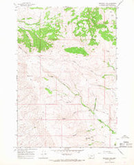 Monument Hill Montana Historical topographic map, 1:24000 scale, 7.5 X 7.5 Minute, Year 1965