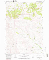 Monument Hill Montana Historical topographic map, 1:24000 scale, 7.5 X 7.5 Minute, Year 1976
